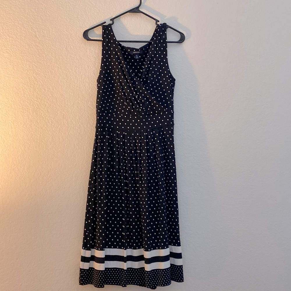 Lands End Polka Dot Dress